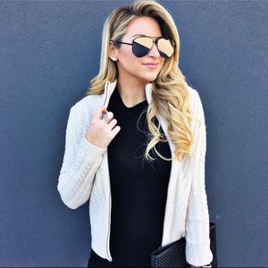 Hinge Knit Zip Cardigan